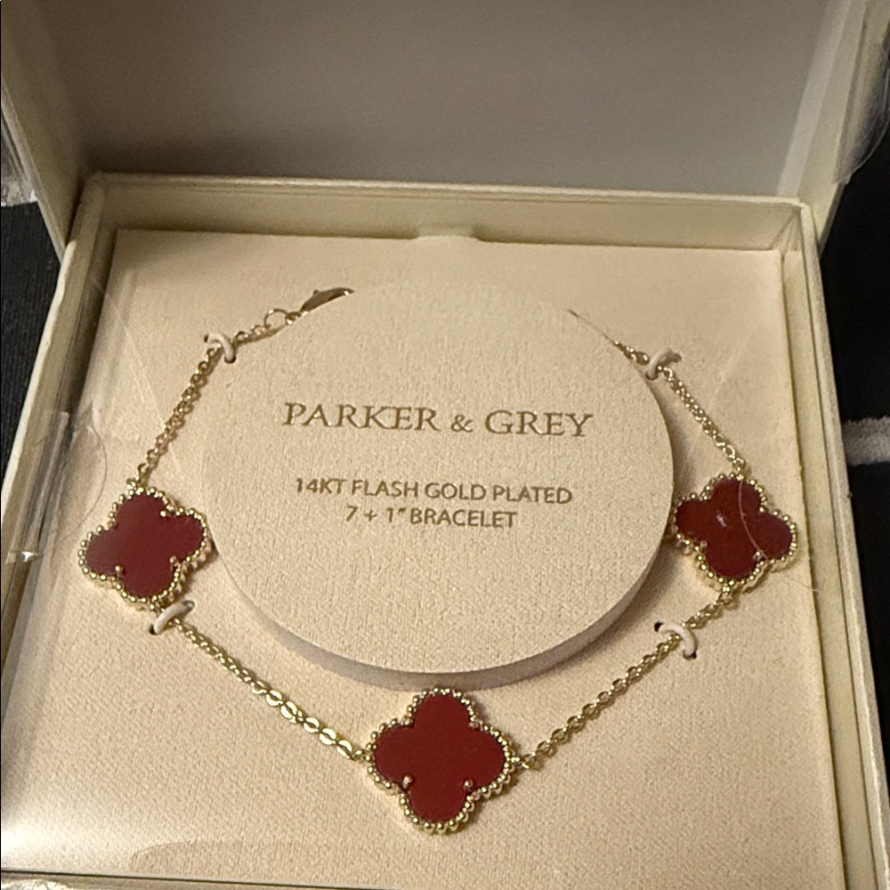 Gold Plated Red Bracelet